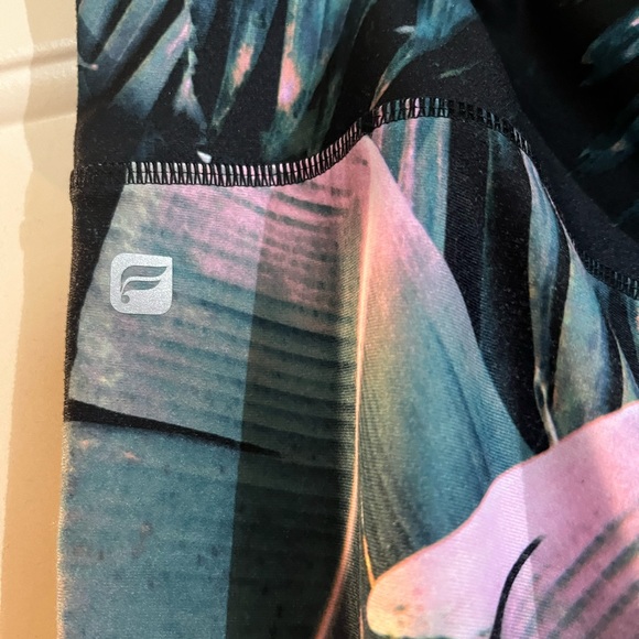 Tropical Print Fabletics Leggings - Picture 2 of 3